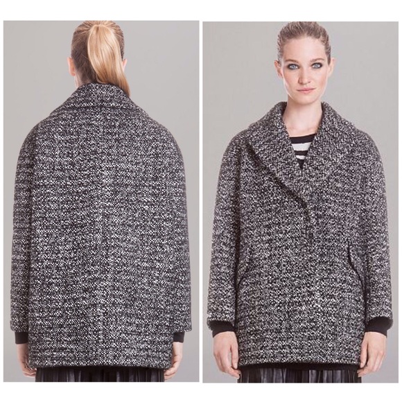 Sandro Jackets & Blazers - Sandro Oversized Button Front Wool Bouclé Coat M